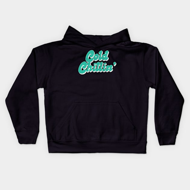 Cold Chillin' /\/\/\/ Retro Old Skool Hip Hop Design Kids Hoodie by DankFutura